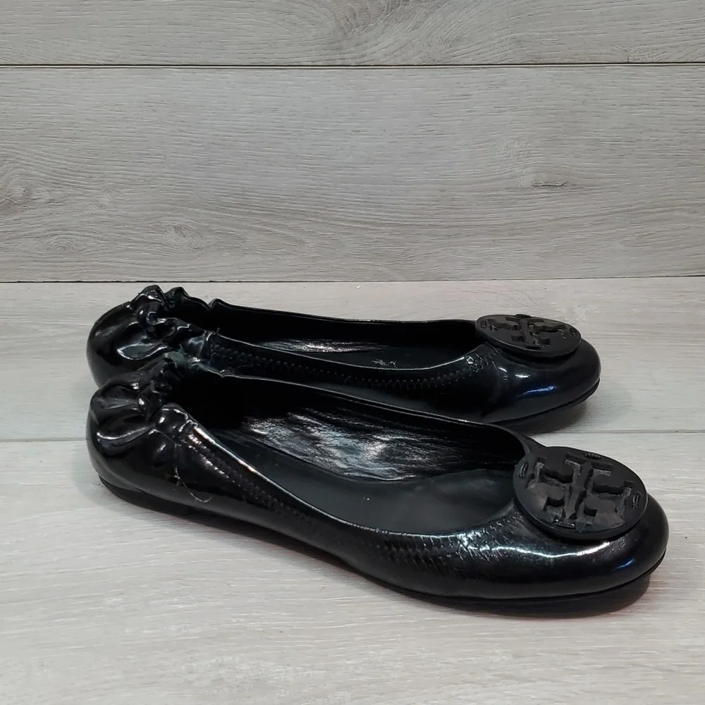 Tory Burch Womens reva  Logo Loafer Flats shoes sz 5
